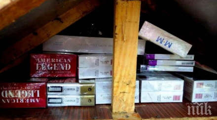 откриха нелегални цигари кучешка колиба