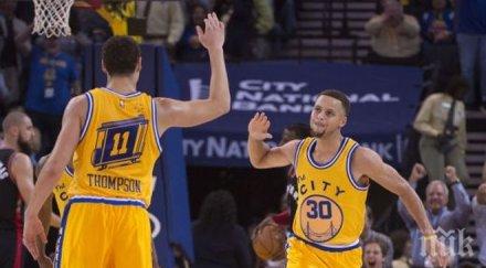 голдън стейт наказа лейкърс точки разлика
