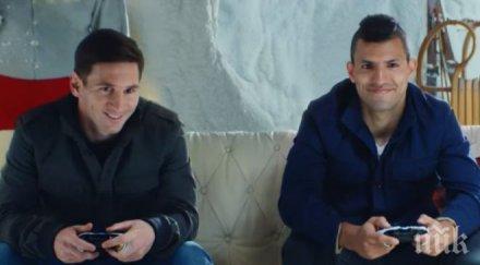 меси агуеро играха футбол елените дядо коледа видео