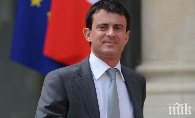 Френският премиер призова за спиране на приема на бежанци от Близкия Изток
