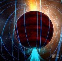 Една малка звезда има магнитно поле, което е стотици по-мощно от това на Слънцето