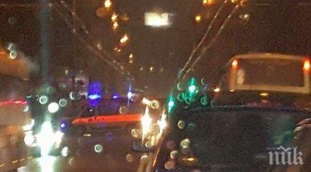 кола отнесе пешеходец метри полицията бургас