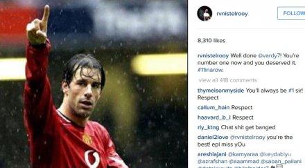 ван нистелрой поздрави варди рекорда