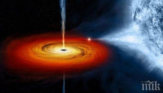 Откриха черна дупка, която поглъща звезди и после ги повръща обратно