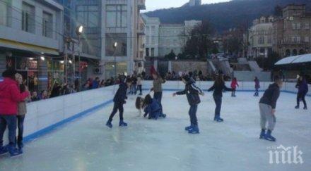 безплатна ледена пързалка открива празниците варна