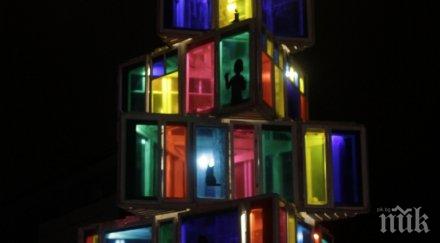 нетрадиционна елха стари прозорци появи естония