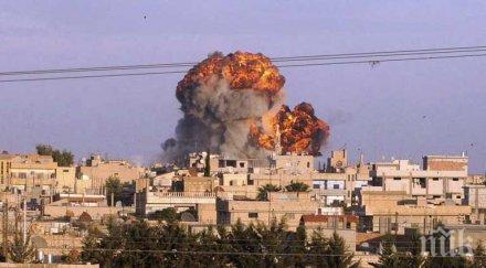 първо пик мощен удар русия порази щаб ислямска държава идлиб смразяващо видео