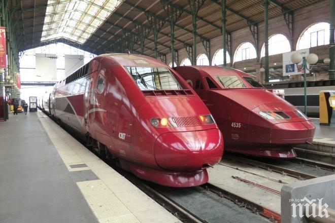 Саботаж е причина за спирането на движението на международните влакове „Талис“ и „Евростар“