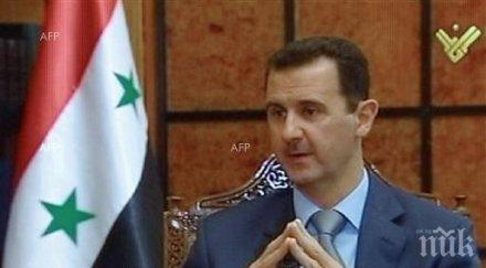 президентът сирия мирът сирия дойде западът неговите близкоизточни съюзници спрат подкрепят терористите
