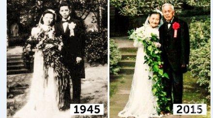 годишни съпрузи пресъздават сватбата години успешен брак уникално