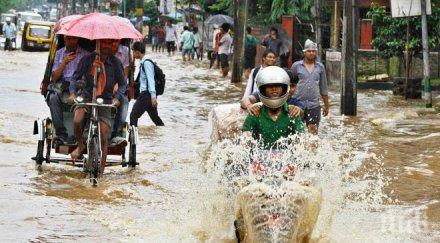 броят жертвите наводненията южна индия достигна 188 души