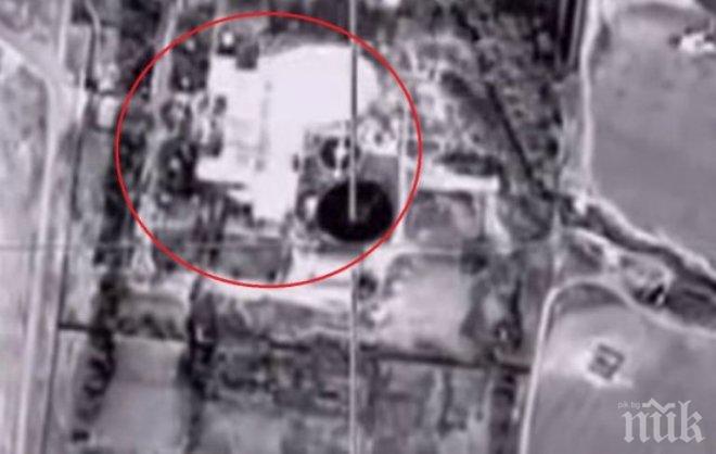 Руснаците показаха супер мощ! Пуснаха уникални кадри от ликвидирането на нефтена база на „Ислямска държава” (видео)