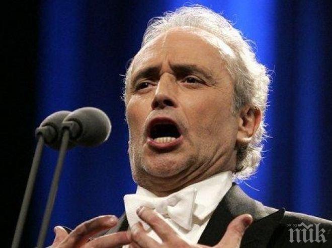Хосе Карерас казва сбогом на българската публика с прощален концерт