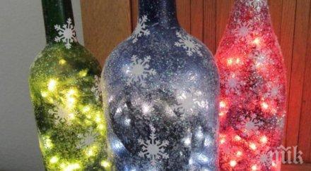 гениални идеи използваме празните бутилки вино