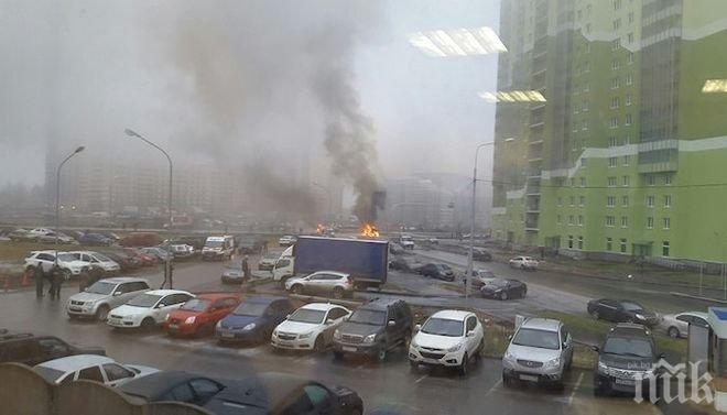 Ад в Санкт Петербург! Стреляха по полицейска кола, има загинал