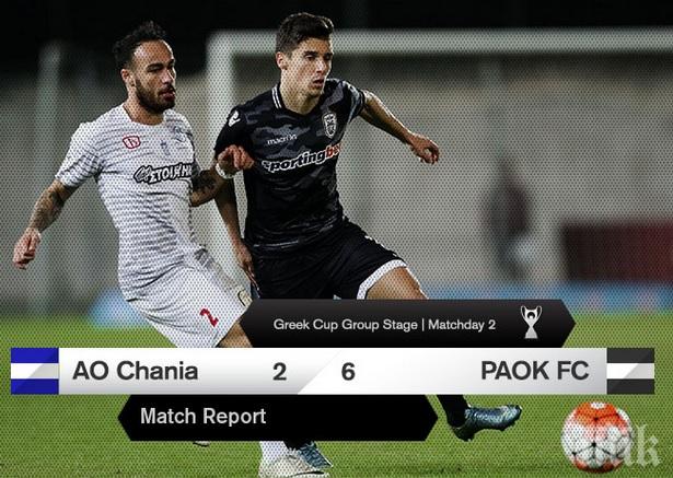 ПАОК бие за Купата без контузения Бербатов