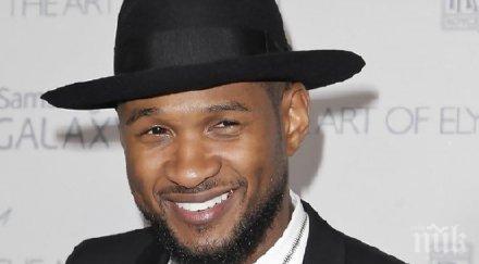 певецът ъшър ожени тайно