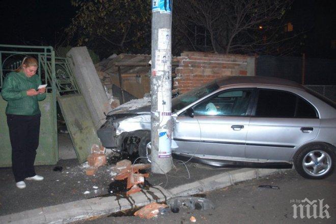 Бежанец без книжка предизвика ПТП в Харманли (снимки)