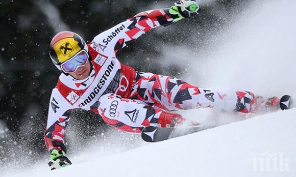 Хиршер изненадващо спечели супергигантския слалом в Бийвър Крийк