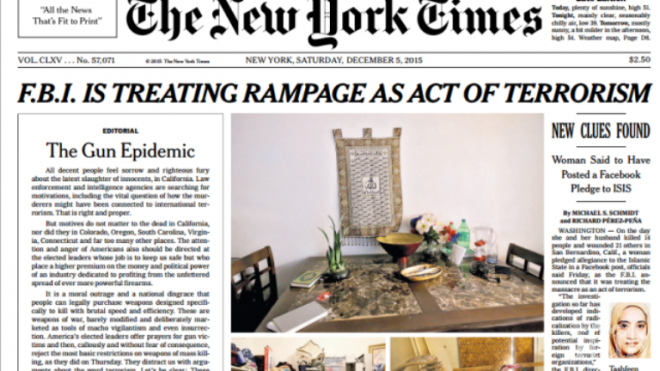 Ню Йорк таймс иска по-строг контрол върху огнестрелните оръжия