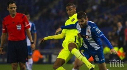 разочароващо равенство еспаньол леванте отлепи дъното