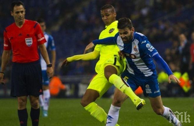 Разочароващо равенство за Еспаньол, Леванте се отлепи от дъното