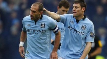 сити излъга стоук гол пет минути края