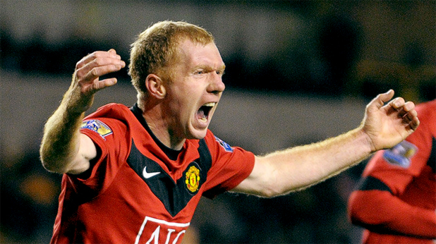 Свиха джипа на Пол Скоулс пред дома му