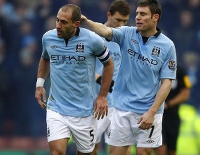 Сити излъга Стоук с гол пет минути преди края