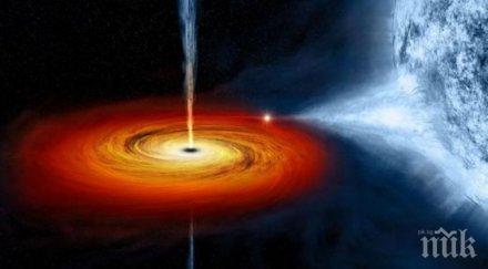 роботи наблюдават черни дупки