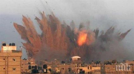 израелски военни самолети нанесоха удари газа