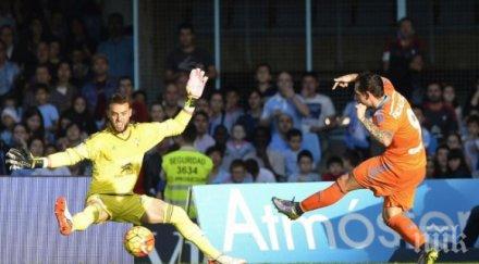 пропусната дузпа автогол два червени картона равенство ейбар валенсия