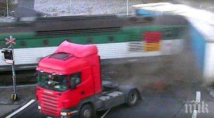 инцидент чехия влак помете ремарке тир видео