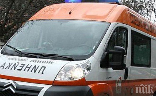 Камионетка отнесе линейка с пациент в Пловдив