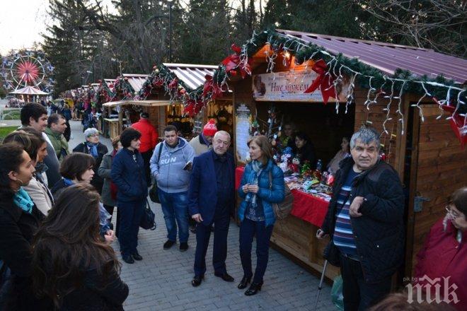 В Ямбол е открит коледен базар на открито на стоки от български производители 
