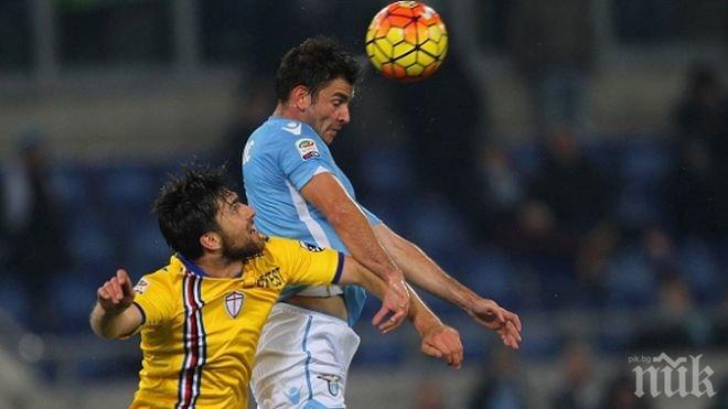 Лацио и Сампдория не се победиха в драма на Олимпико