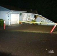 Свлачище погълна къщи в САЩ