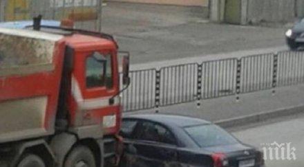 катастрофа плевен камион нацели кола снимки
