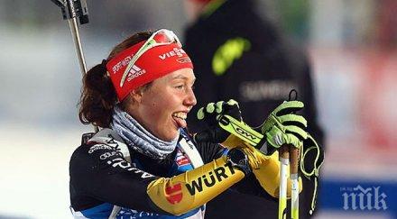 лаура далмайер спечели преследването биатлон