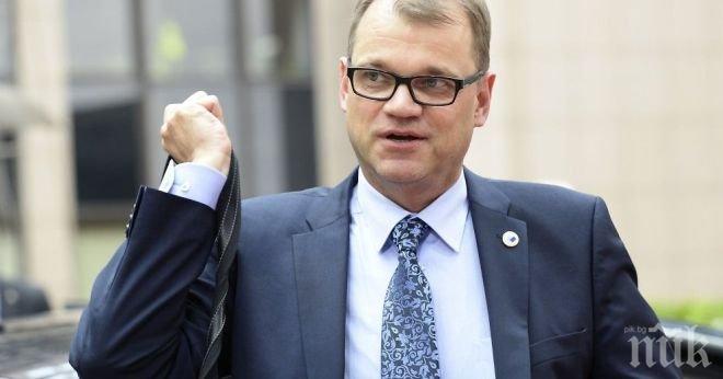 Финландският премиер: ЕС ще има нужда от общ граничен контрол, ако иска да удържи потоците бежанци
