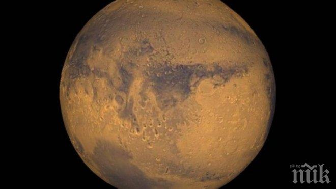 Сух лед от газ, а не течаща вода, е оформил каналите на Марс