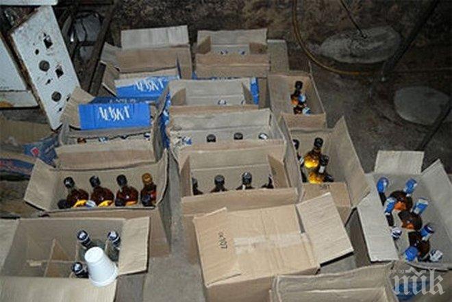 Полицията иззе над 100 литра алкохол от имот в Поморие