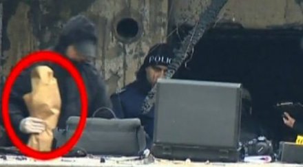 криминалисти прибират автомата гръмнал баретата снимка