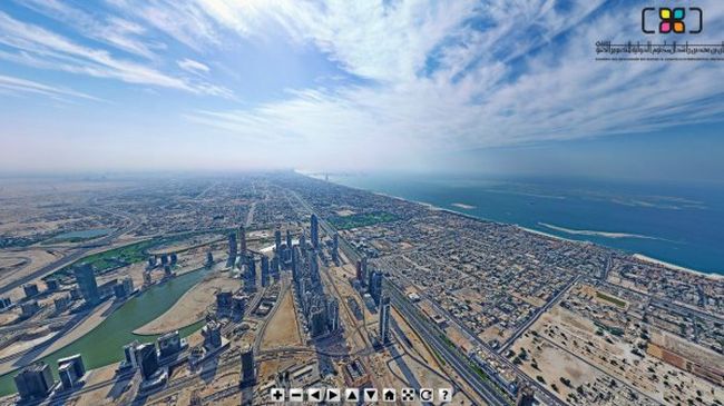 Уникална гледка от най-високата сграда на Земята (видео)