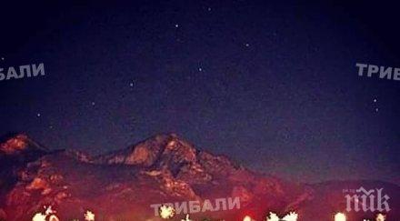 вижте празничната заря враца новогодишната нощ видео