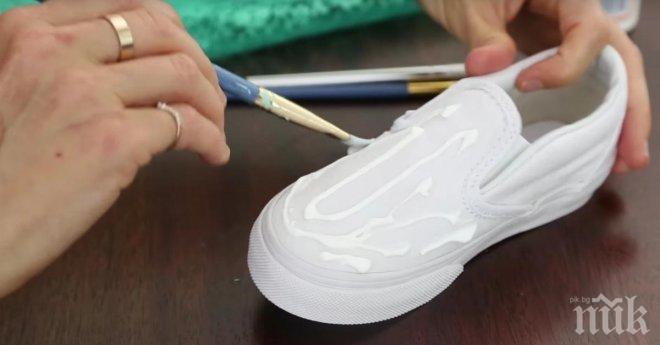 Тя съсипа чисто новите си обувки, намазвайки ги с лепило! Причината? Гениална!