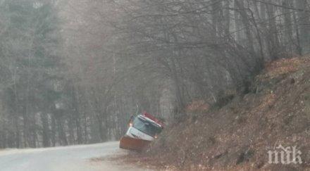 пиян шофьор обърна канавка пътя кубрат разград