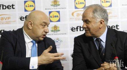 министърът спорта данчо лазаров подкрепят националите