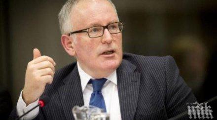 франс тимерманс посети януари турция обсъди проблема мигрантите