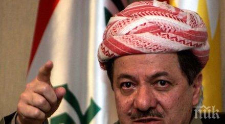 барзани търси международна подкрепа независим иракски кюрдистан